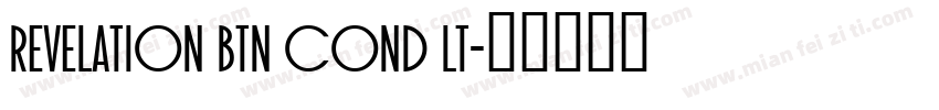 Revelation BTN Cond Lt字体转换
